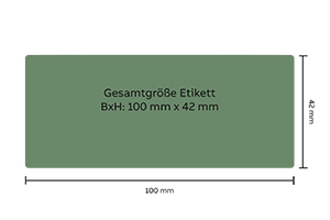 Honigetikett modern Nr.17 500g rechteckig  Größe Etikett