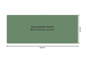 Honigetikett Natur Nr.02 500g rechteckig  Größe Etikett