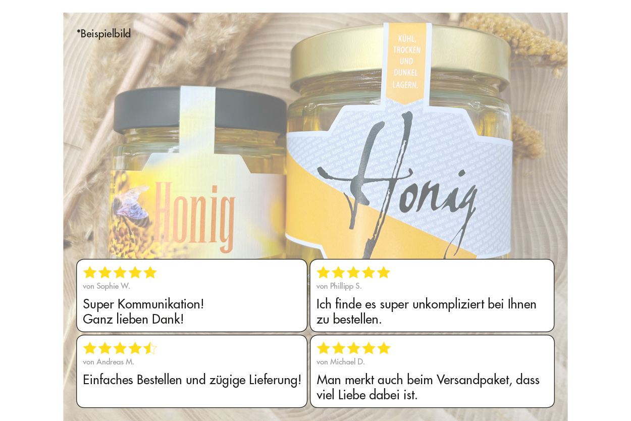 Honigetikett klassisch Nr.12 A 500g Kundenstimmen