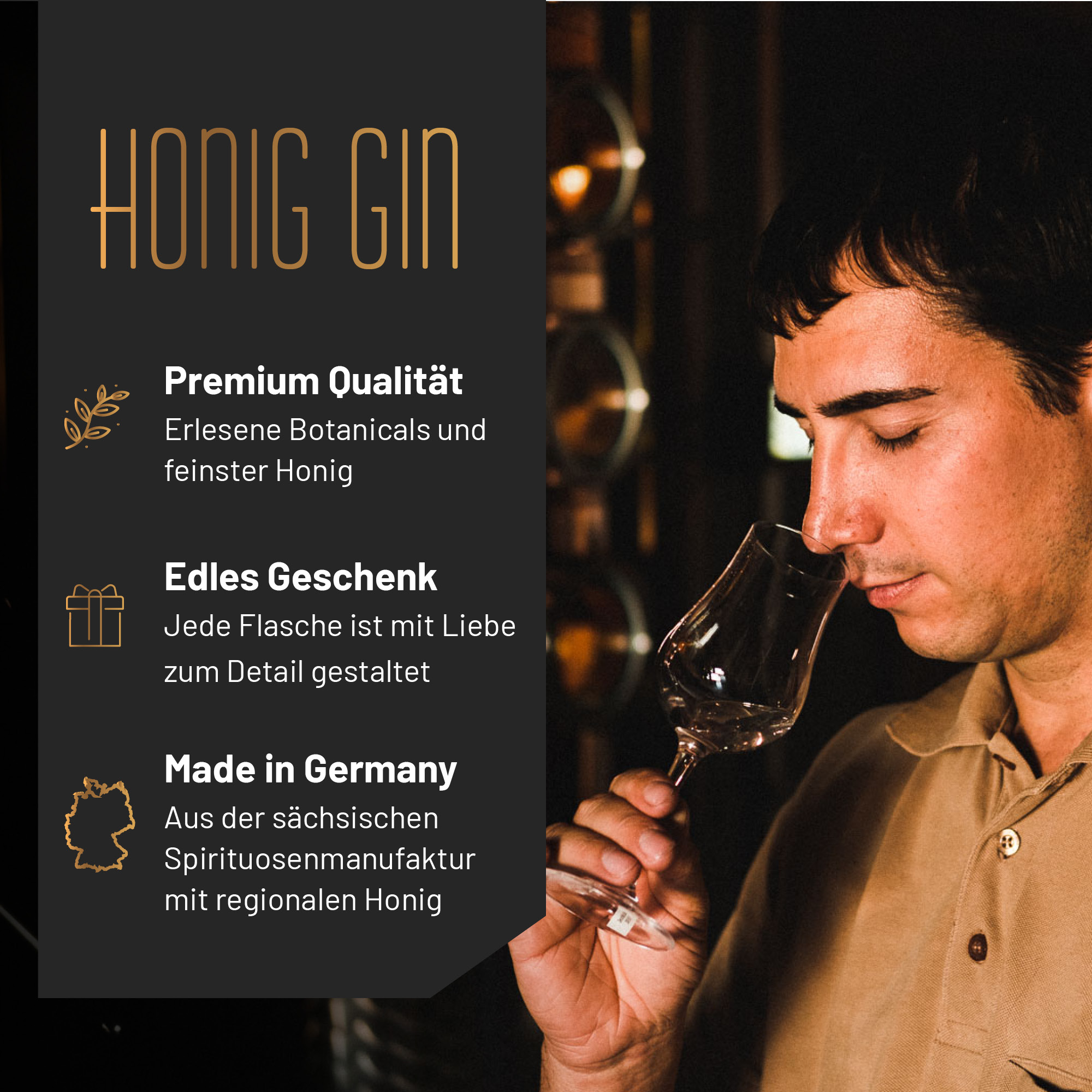 Honigstaub Honig Gin 50cl 